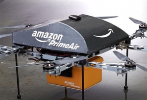 Um inovador sistema de entrega de encomendas da Amazon