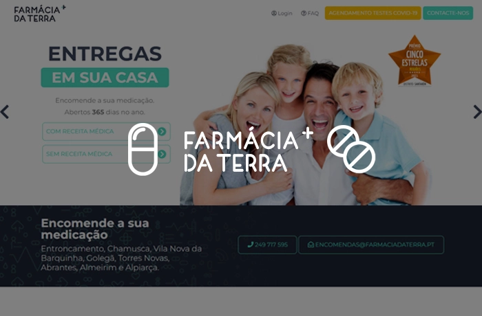 Criação de site para Farmácia da Terra